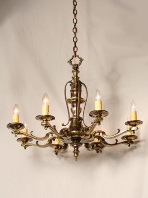 Two Toned Vintage Chandelier, c. 1950