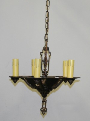 Romance Revival Fixture with Polychrome Finish, c. 1920