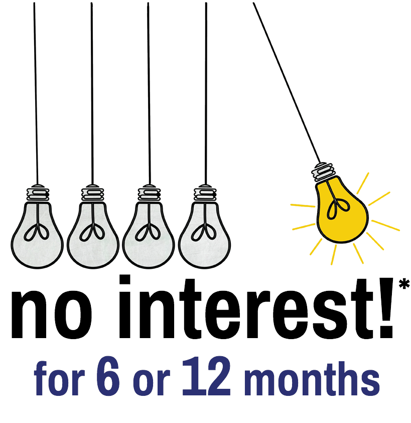 no interest for 6 or 12 months